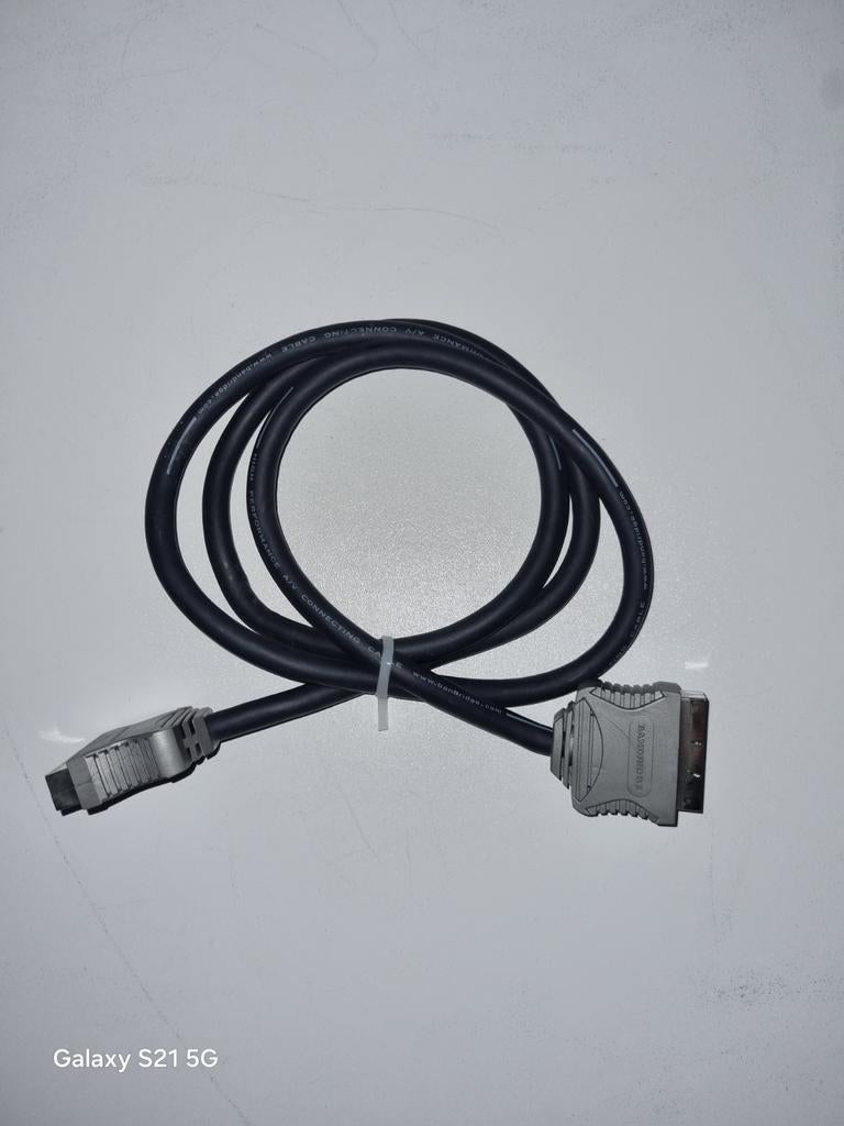 Bandridge 21 pins SCART-kabel - Mannelijk naar Mannelijk, Ophalen of Verzenden, Gebruikt, Minder dan 2 meter, Scartkabel