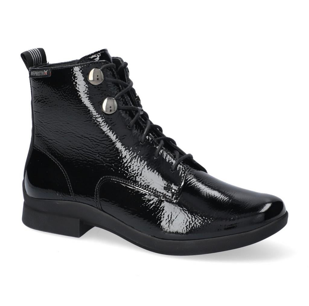 Zgan Mephisto Stacie maat 37,5 zwart lak leer, Ophalen, Zwart, Lage of Enkellaarzen, Zo goed als nieuw