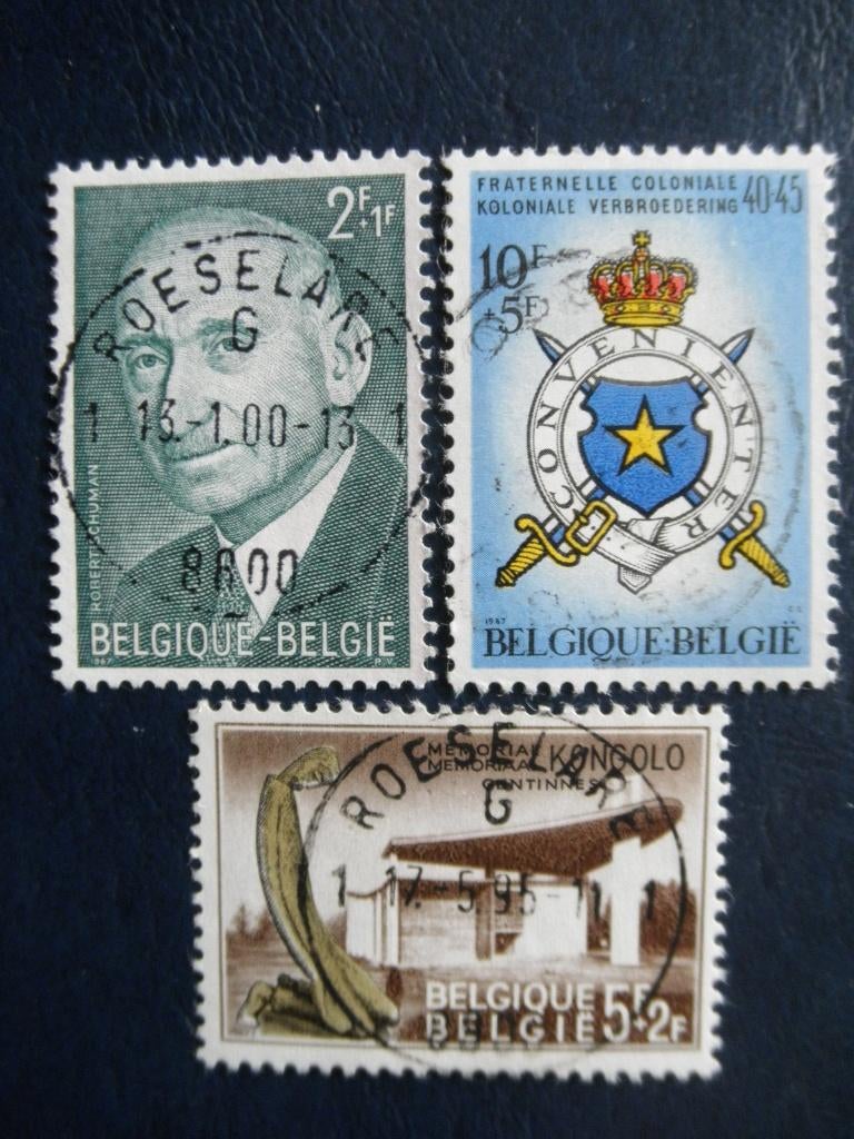 Postzegels België  1967 Schuman, Koloniën - cw. € 1,50., Postzegels en Munten, Postzegels | Europa | België, Ophalen of Verzenden