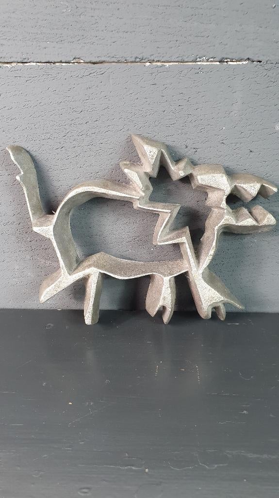 Aluminium onderzetter Hond groot, Teun Kees Design. 7A11, Huis en Inrichting, Woonaccessoires | Onderzetters, Tweedehands verkoop