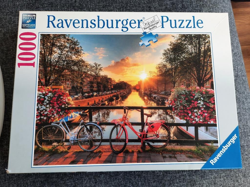 Ravensburger puzzle Amsterdam, Ophalen of Verzenden, 500 t/m 1500 stukjes, Zo goed als nieuw