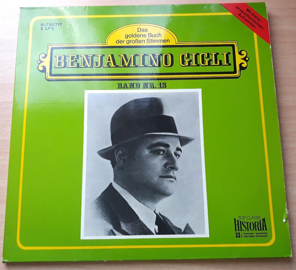 Das goldene Buch der großen - Beniamino Gigli - 2 LP, Opera of Operette, Ophalen of Verzenden, Zo goed als nieuw, Romantiek