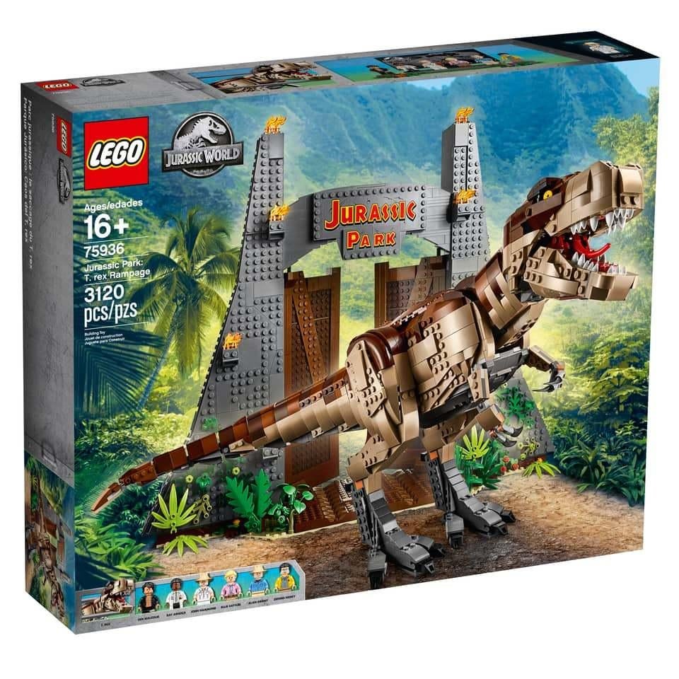 75936 Jurassic Park T.rex chaos LEGO, Ophalen of Verzenden, Nieuw, Complete set, Lego