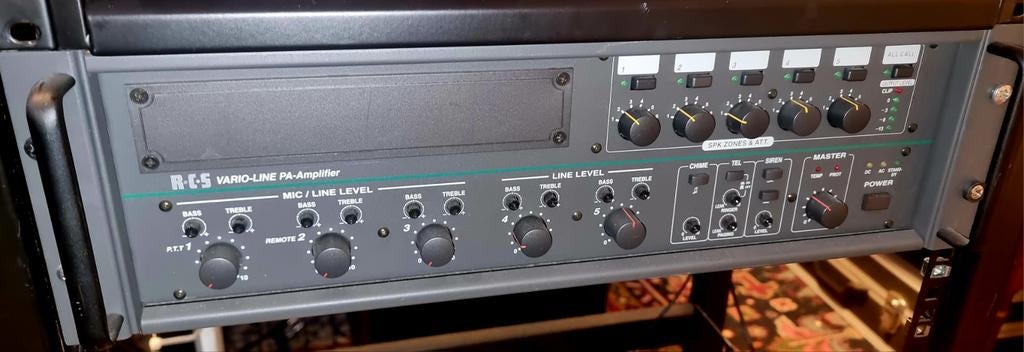 R-C-S Varioline ELA-120 C Versterker, Ophalen of Verzenden, Gebruikt, 100 watt of meer