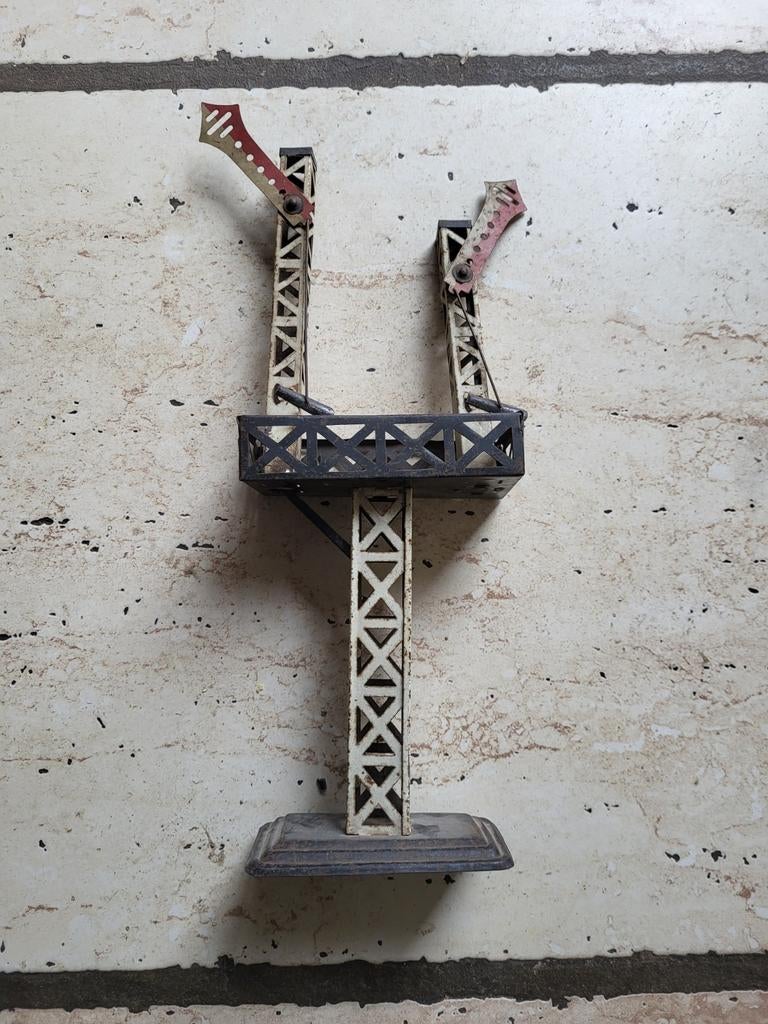 Vintage Seinpaal Spoor 0, Overige merken, Gebruikt, Gelijkstroom of Wisselstroom, Overige typen