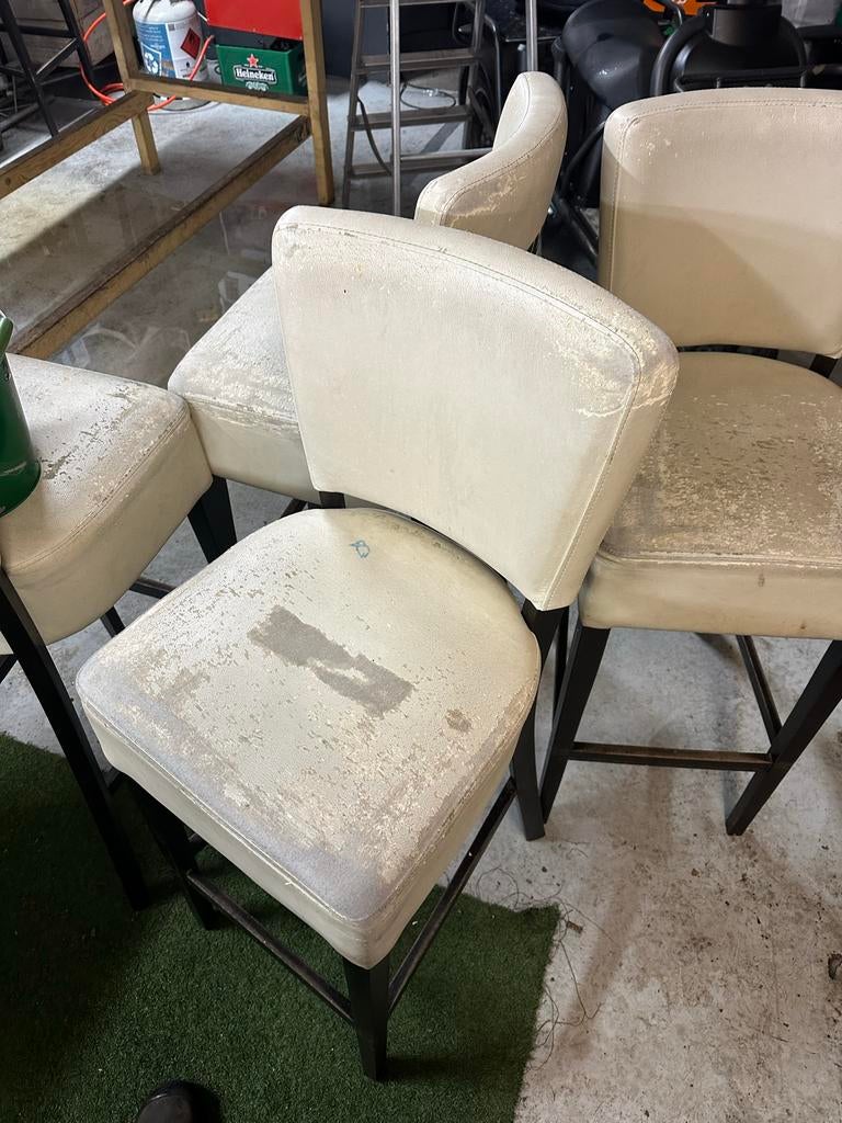 15 Gebruikte Barkrukken - Voor de hoogste bieder!, Ophalen of Verzenden, 90 cm of meer, Metaal, Gebruikt