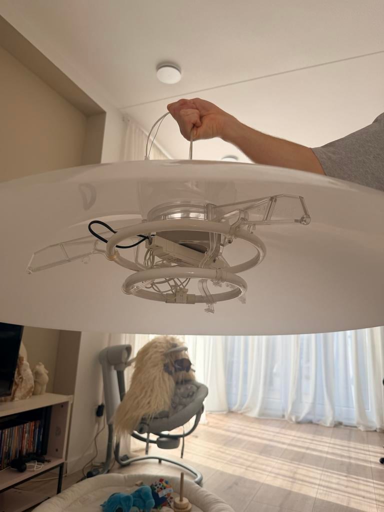 Kartell lamp, Huis en Inrichting, Lampen | Hanglampen, Gebruikt, Minder dan 50 cm, Kunststof, Ophalen