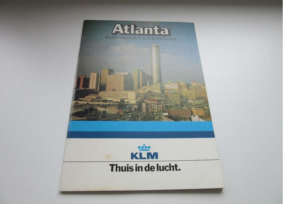 KLM brochure Atlanta - KLM's nieuwste USA bestemming, Verzenden, Gebruikt, Overige typen