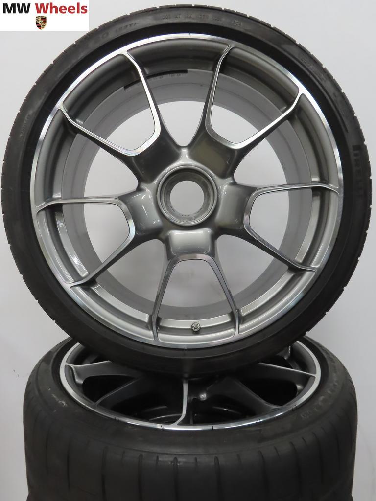 Originele Porsche 992 911 Turbo S 21 inch velgen zomerbanden, Auto-onderdelen, Banden en Velgen, Gebruikt, 255 mm, -, -