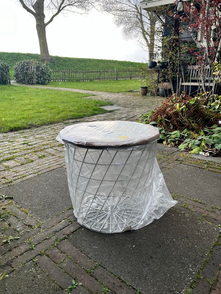 Kvistbro  Ikea bijzettafel/opberger  - nieuw in verpakking, Huis en Inrichting, Tafels | Bijzettafels, Nieuw, Rond, Minder dan 45 cm