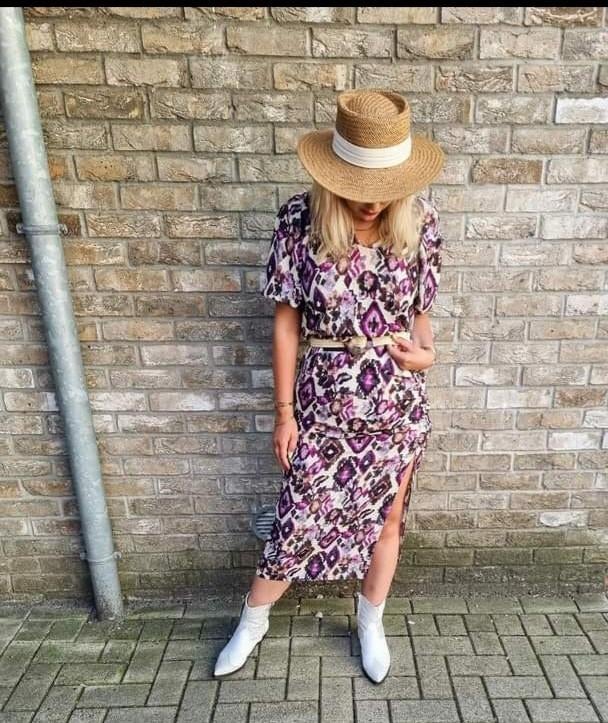 Lange jurk van Shoeby maat XS, Paars, Ophalen of Verzenden, Zo goed als nieuw, Shoeby