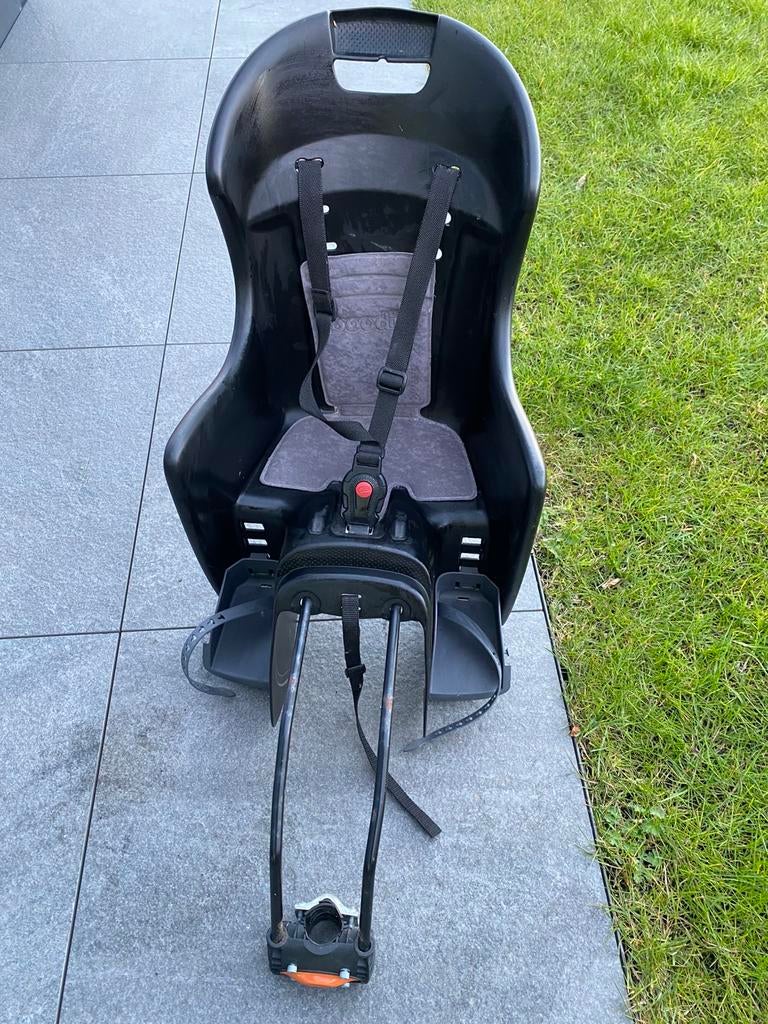 Boodie fietsstoeltje voor achter op de fiets., Ophalen of Verzenden, Gebruikt, Achterzitje, Voetsteuntjes