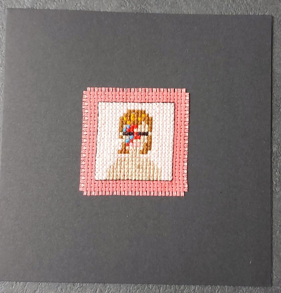 kaart met geborduurde hoes Aladdin Dane, David Bowie (1824), Ophalen of Verzenden, Nieuw, Overige thema's