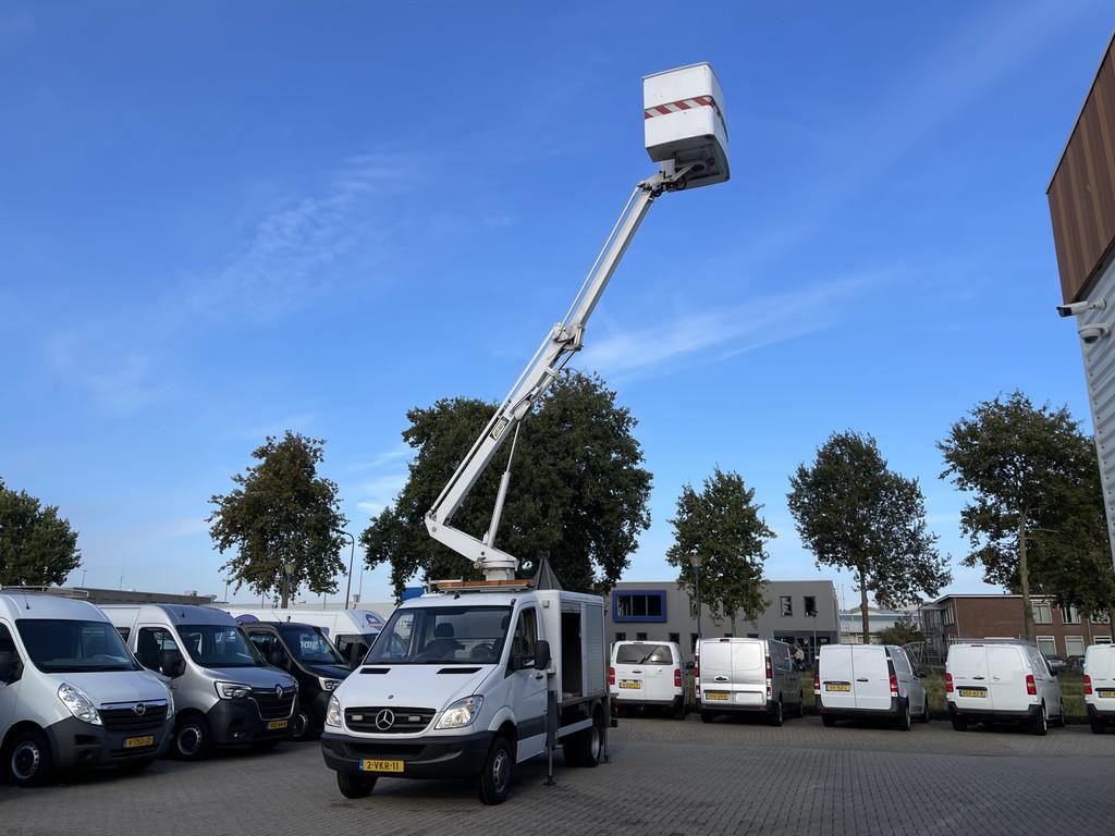 Mercedes-Benz Sprinter 513 2.2 CDI DL met Custers hoogewerke, Auto's, Bestelauto's, Euro 5, Huisgarantie, 4 cilinders, Met garantie (alle)