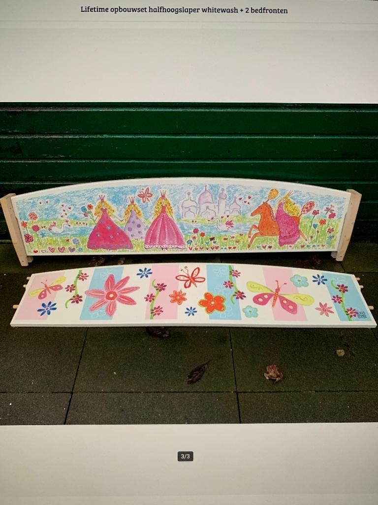 Lifetime Bedfront incl. Opbouwset voor halfhoogslaper, Ophalen, Gebruikt, Halfhoogslaper