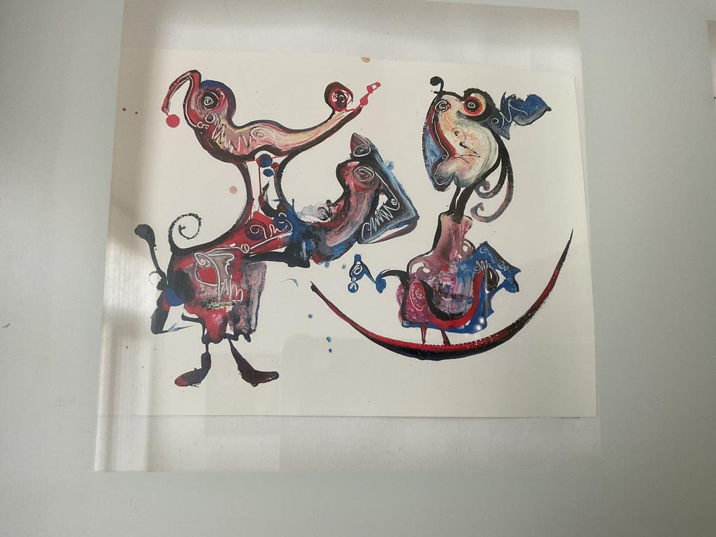 Jan te Wierik 3 x schilderij in 1 lijst, Ophalen of Verzenden