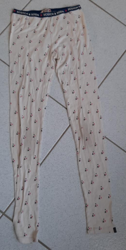 Scotch & Soda maat 152 roomwit legging broekje, Gebruikt, Meisje, Scotch & Soda, Ophalen