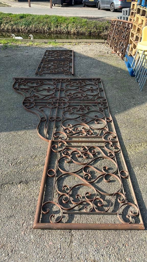 8 meter sier hekwerk metaal !, Ophalen, Gebruikt, IJzer, Sierhekwerk