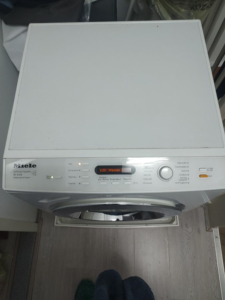 Miele wasmachine softcare, Witgoed en Apparatuur, 1200 tot 1600 toeren, Gebruikt, 8 tot 10 kg, Voorlader