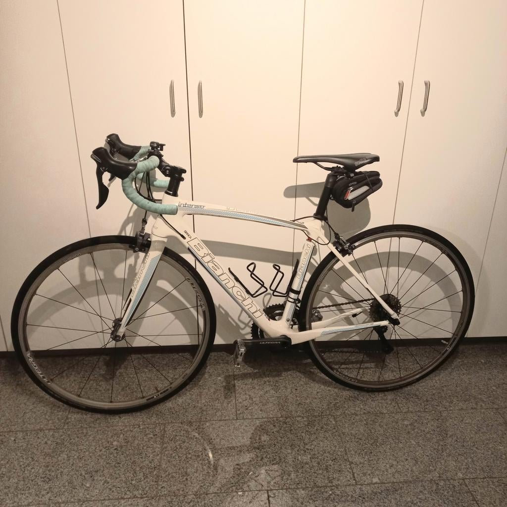 Bianchi dames racefiets met ELEKTR. ONDERSTEUNING., Overige merken, Carbon, 49 tot 53 cm, Ophalen of Verzenden
