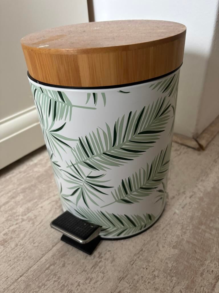 Pedaalemmer ‘jungle’, Huis en Inrichting, Ophalen, Gebruikt, Met pedaal, Minder dan 10 liter