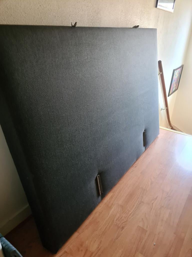 Auping achterwand antraciet 170x110 cm, onbeschadigd, Tweepersoons, Ophalen of Verzenden, Zo goed als nieuw, Overige maten