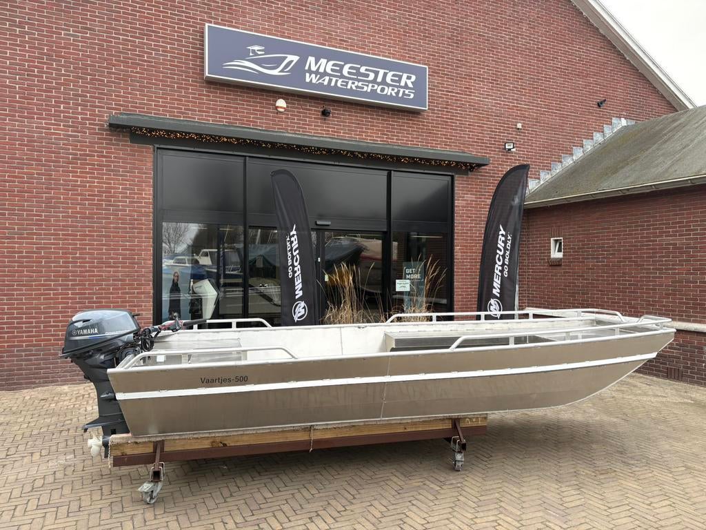 NIEUW Vaartjes 500 + Yamaha 25pk EFI fourstroke, Watersport en Boten, Vis- en Consoleboten, Ophalen, 10 tot 30 pk, Aluminium, 3 tot 6 meter