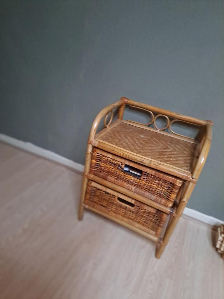 Rotan kastje, Huis en Inrichting, Kasten | Ladekasten, 1 of 2 laden, Minder dan 100 cm, 25 tot 50 cm, 50 tot 100 cm