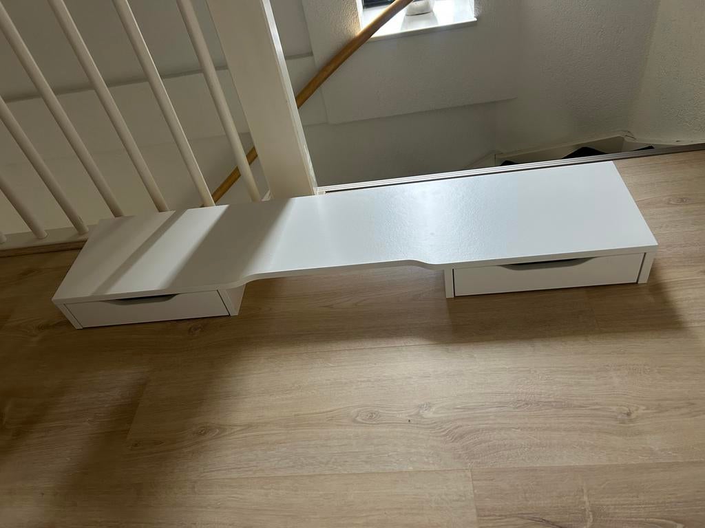 Ikea Alex opzetstuk bureau wit - 2 lades - als nieuw - mooi, Diversen, Bureau-accessoires, Ophalen, Zo goed als nieuw