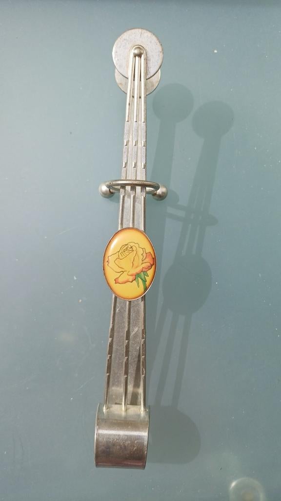 Oude suikertang met roos decoratie, Ophalen of Verzenden