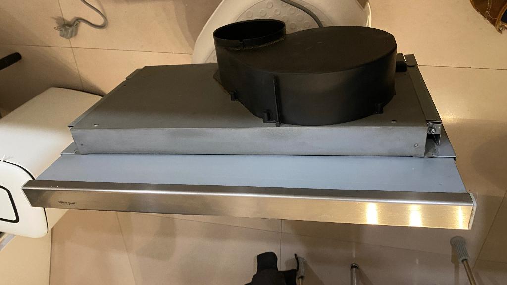 afzuigkap, Witgoed en Apparatuur, Afzuigkappen, Ophalen of Verzenden, Gebruikt, 200 tot 400 m³ per uur, Onderbouw afzuigkap