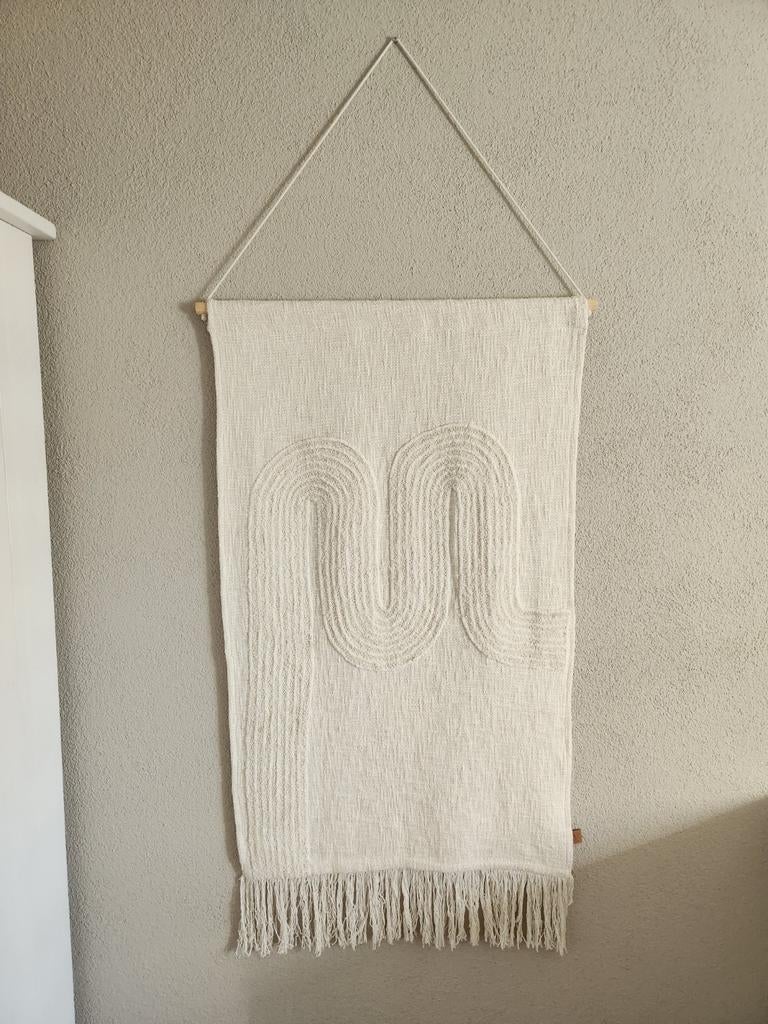 Net beige wandkleed Zuss, Ophalen, Zo goed als nieuw