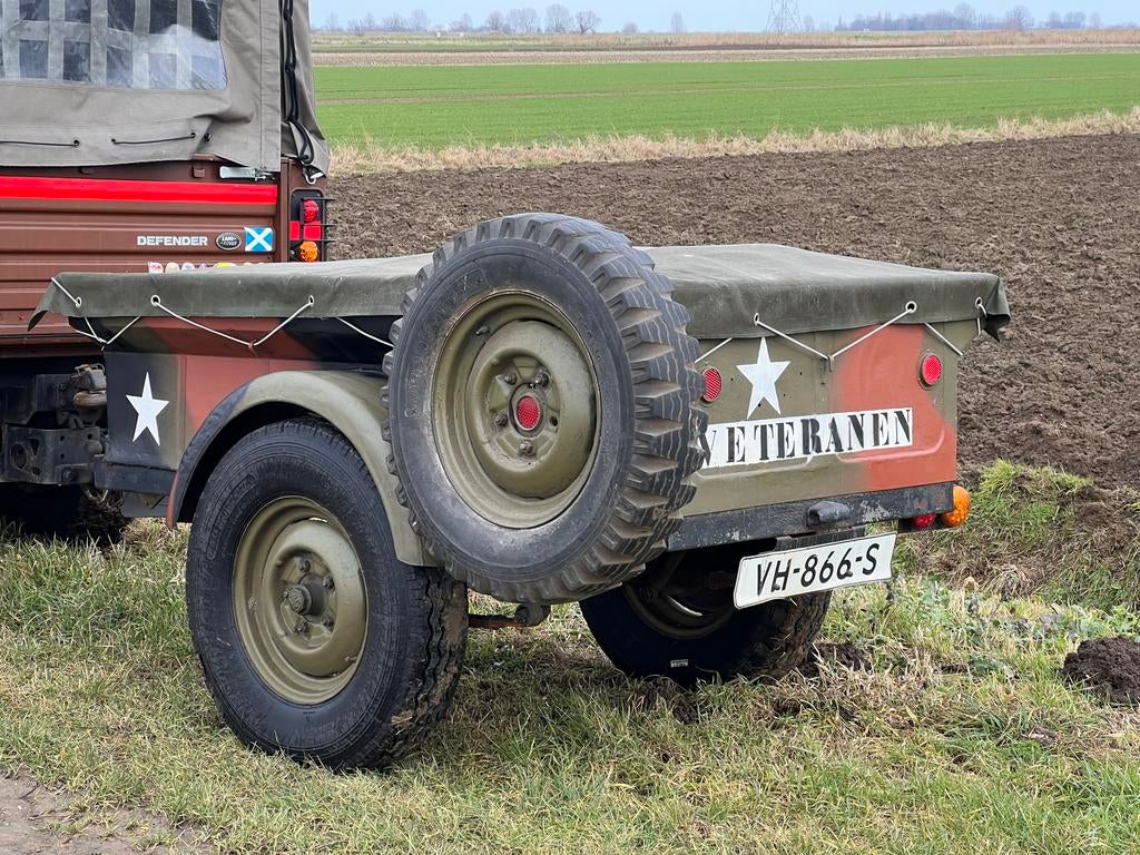 Aanhanger met NATO haak en dekzeil, Ophalen of Verzenden, Landmacht, Nederland
