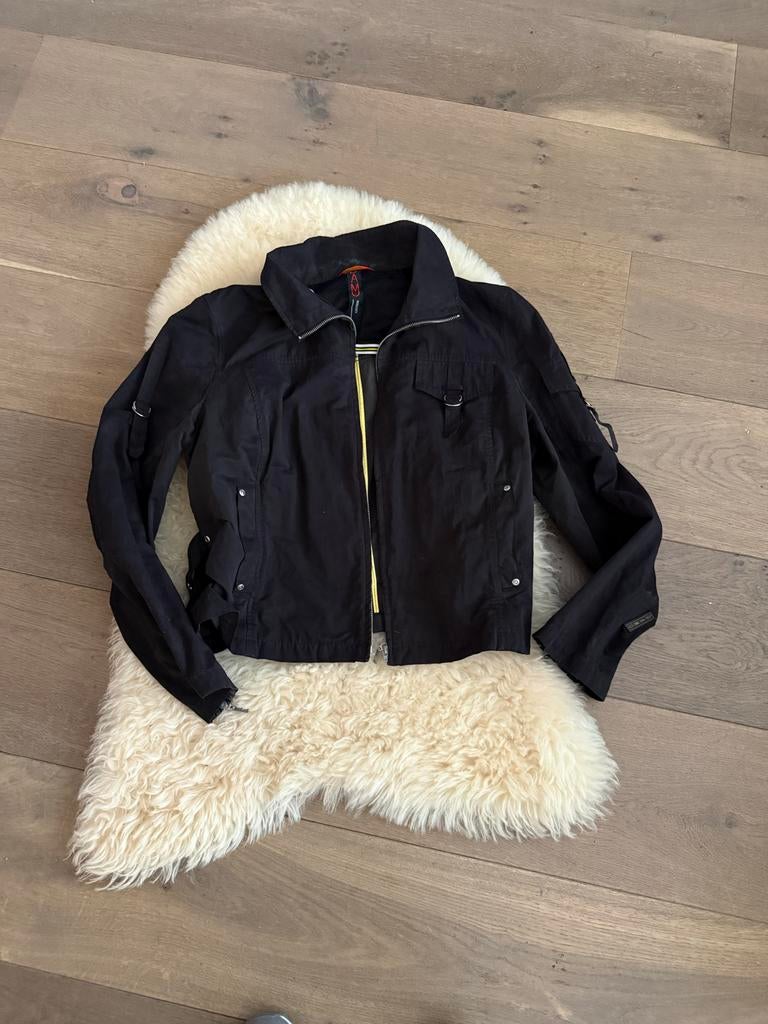 DAMO outdoors zwart jasje maat L (label 46), Kleding | Dames, Ophalen of Verzenden, Zo goed als nieuw, Maat 42/44 (L), Zwart