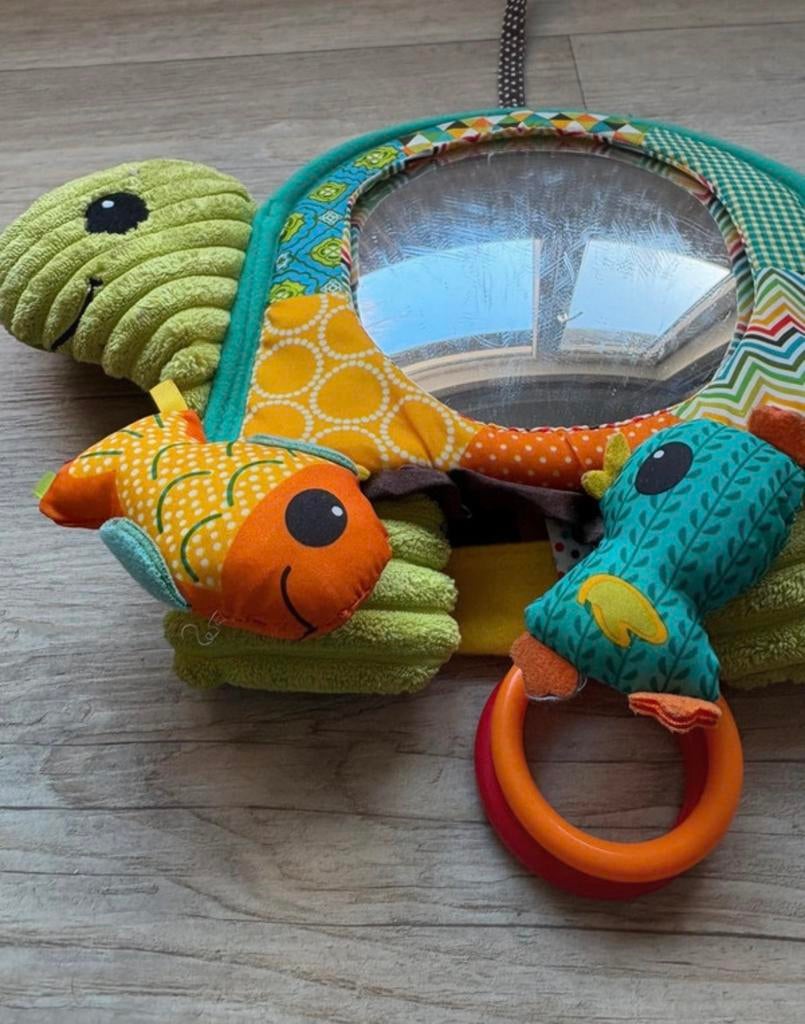 Schildpad speelgoed met spiegel voor box/auto, Kinderen en Baby's, Speelgoed | Babyspeelgoed, Ophalen of Verzenden, Gebruikt, Overige typen