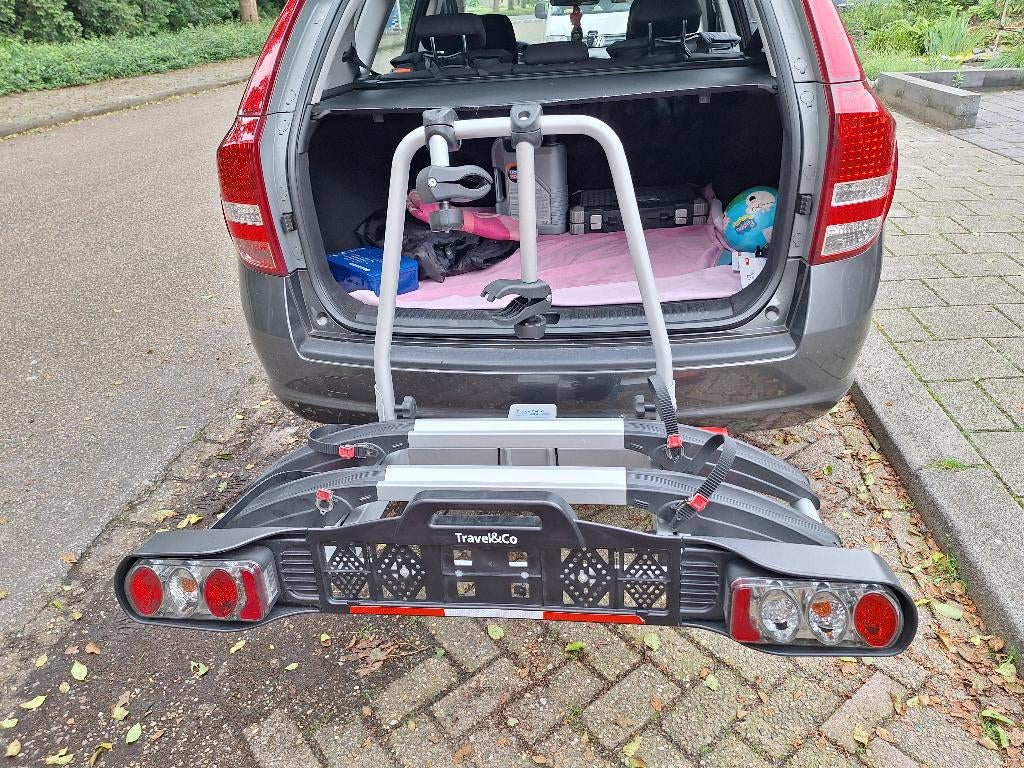 Fietsendrager travel&Co Voor 2 elektrische fietsen, Auto diversen, Ophalen, Gebruikt, Elektrische fiets, 2 fietsen