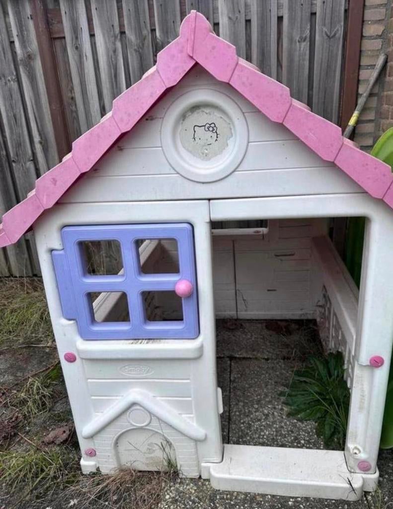 Hello kitty speelhuisje gratis, Ophalen, Gebruikt, Plastic