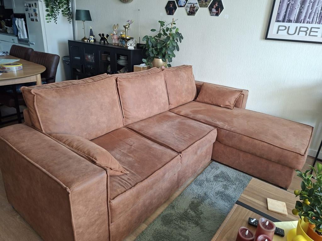 Slaapbank en stoel, Ophalen, Leer