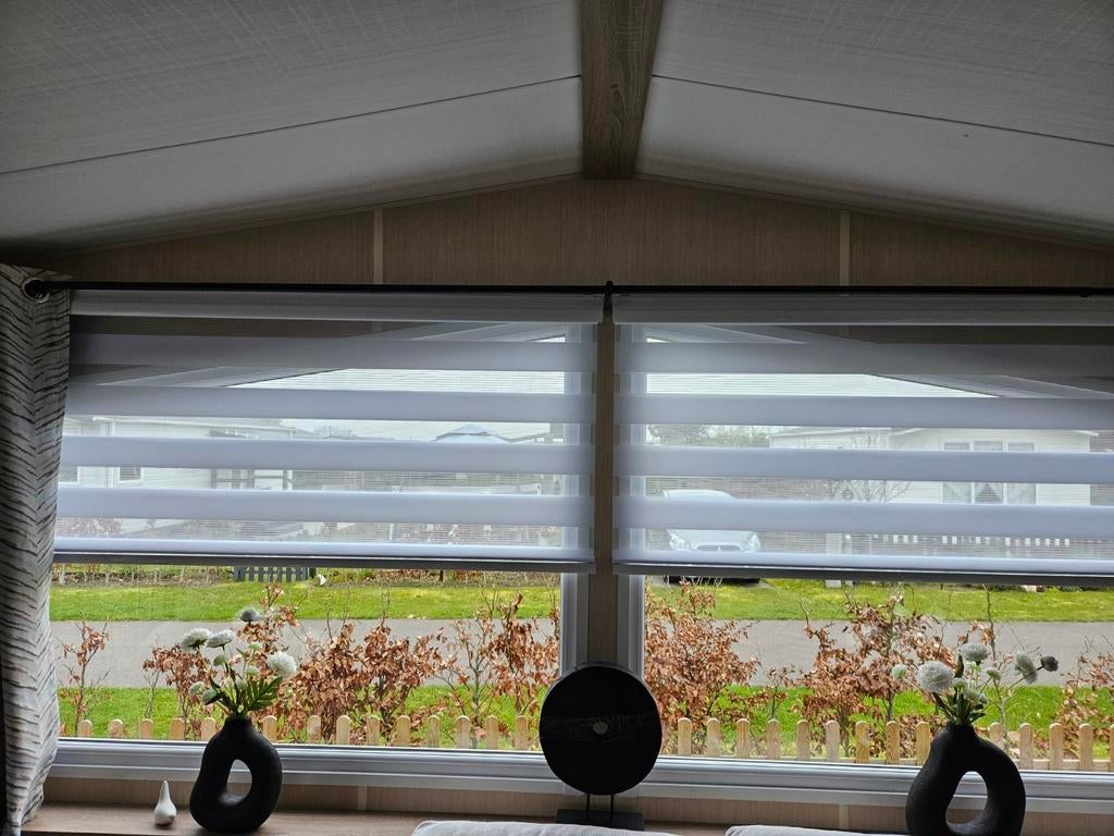 2x Nieuwe Duo Rolgordijnen Wit 150x175 cm, Ophalen, 100 tot 150 cm, Wit, Nieuw