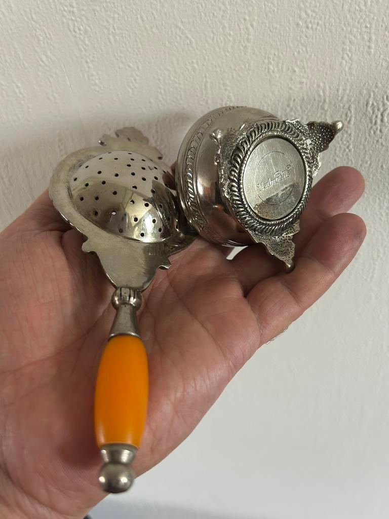 Vintage Theezeef+lekbakje, Huis en Inrichting, Keuken | Complete keukens, Ophalen of Verzenden, Gebruikt