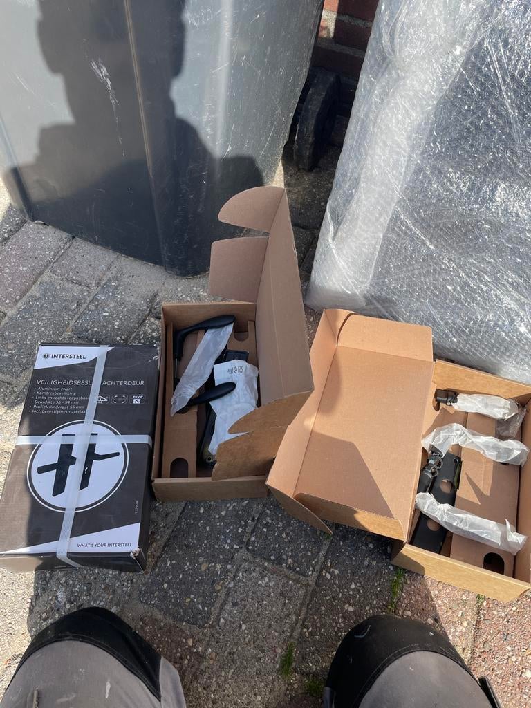 Deurbeslag, nieuw Hornbach zwart, Ophalen of Verzenden, Nieuw, Rvs, Klink of Kruk