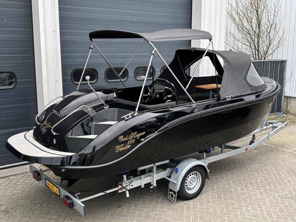 Oud Huijzer 600 Tender in nieuwstaat!, Watersport en Boten, Sloepen, 6 meter of meer, Zo goed als nieuw, 30 tot 50 pk, Buitenboordmotor