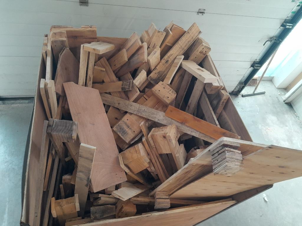 Haardhout ruim 1 m3 onbehandeld hout (Gratis!!), Minder dan 3 m³, Ophalen of Verzenden, Overige houtsoorten, Blokken