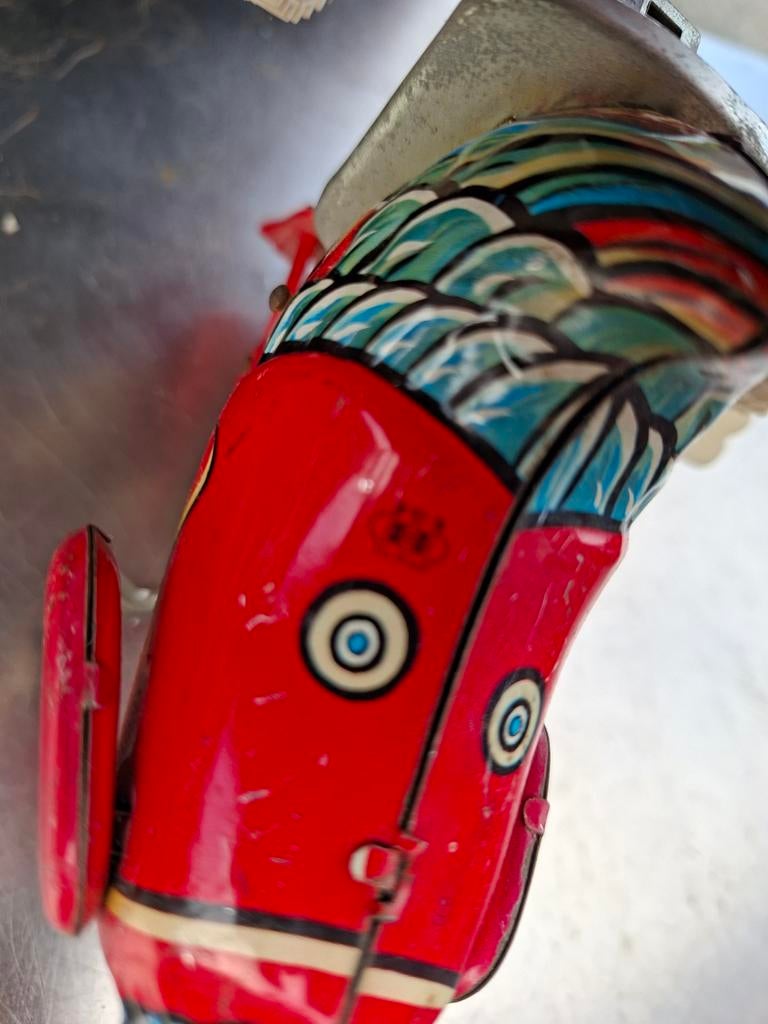 Oud blikken speelgoed, 4 stuks, Antiek en Kunst, Antiek | Speelgoed, Ophalen of Verzenden