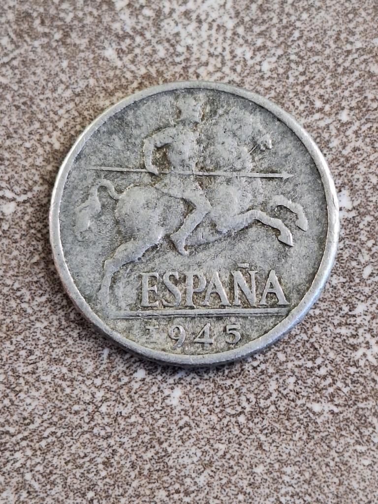 Diez cents Espana 1945, Ophalen of Verzenden, Overige landen