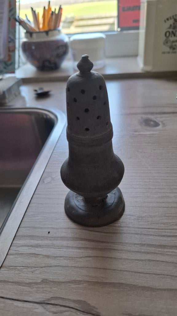 Oude tinnen suikerstrooier, Antiek en Kunst, Ophalen of Verzenden