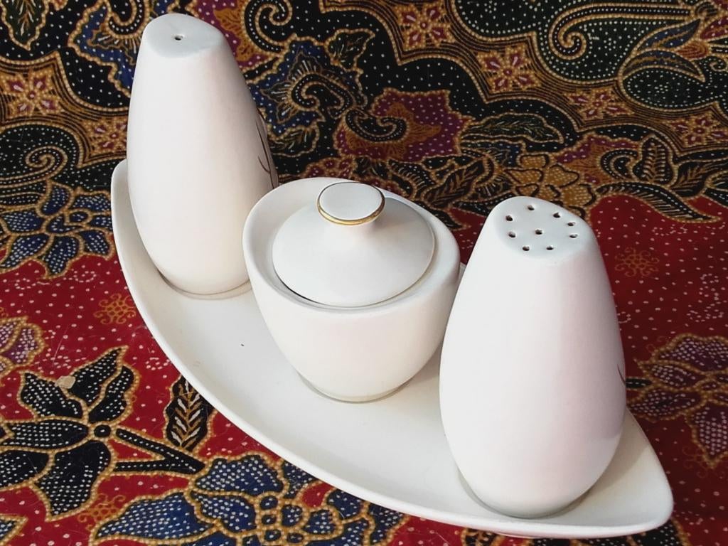 Mooi oud Carlton peper, zout en mosterd uit Engeland., Ophalen of Verzenden