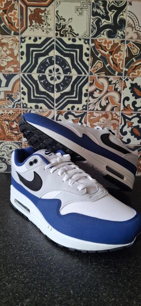 Nike Air Max 1 "Deep Royal Blue" maat 47.5, Kleding | Heren, Schoenen, Ophalen of Verzenden