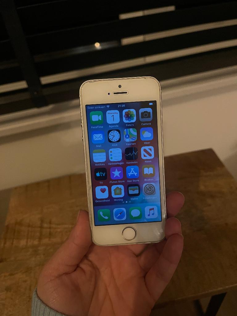 Iphone 5S, 16 GB, Wit, Ophalen of Verzenden, Zo goed als nieuw