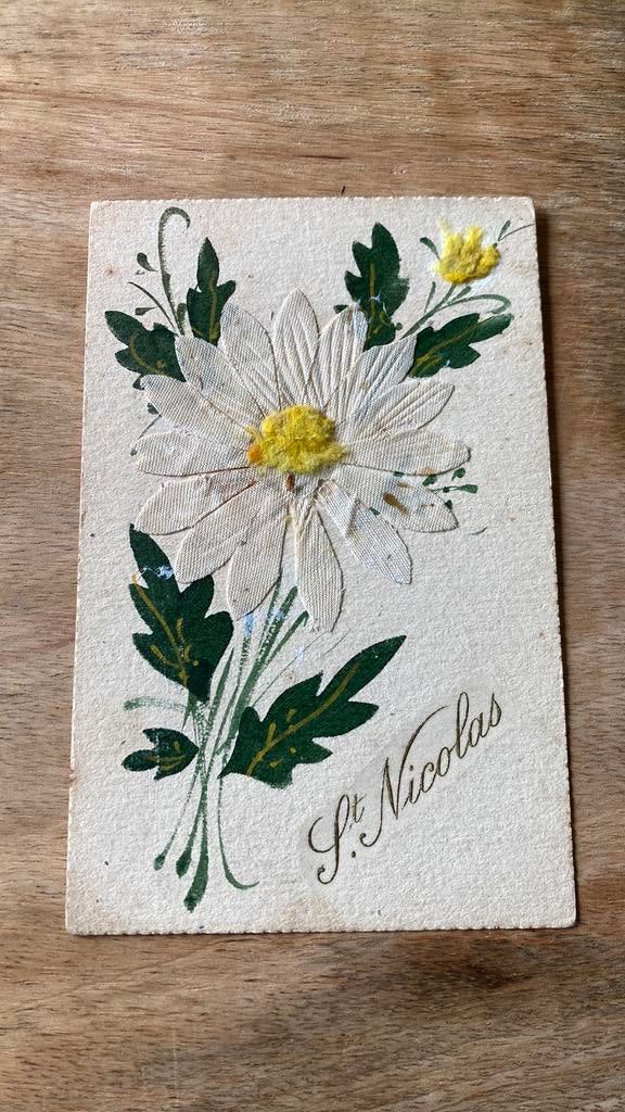 Oude ansichtkaart Sinterklaas Vive St. Nicolas, Ophalen of Verzenden, Voor 1920, Gelopen